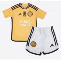 Camisa de time de futebol Leicester City Jamie Vardy #9 Replicas 3º Equipamento Infantil 2023-24 Manga Curta (+ Calças curtas)